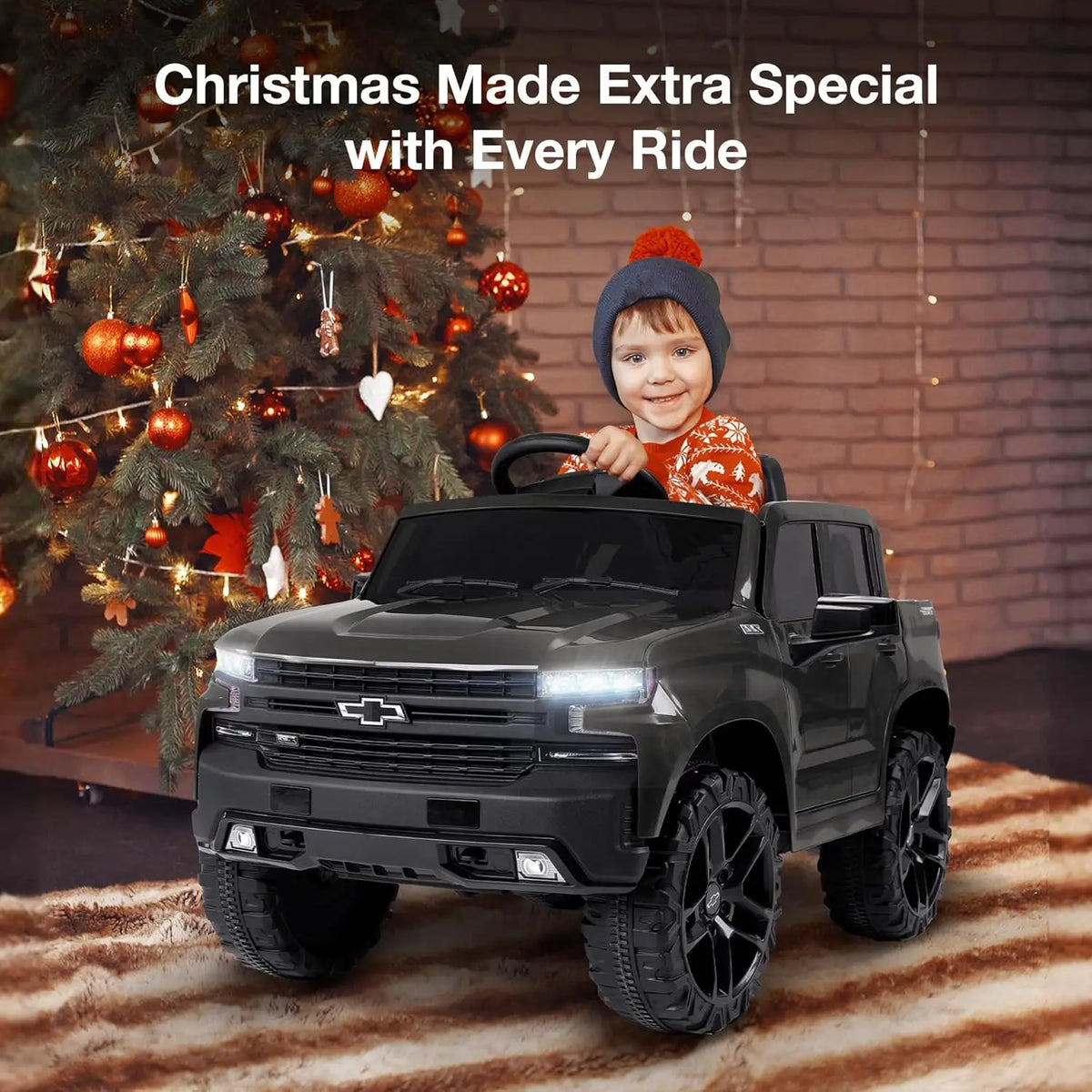 Kids Ride-On Chevrolet Silverado – Remote Control, Bluetooth & LED Lights