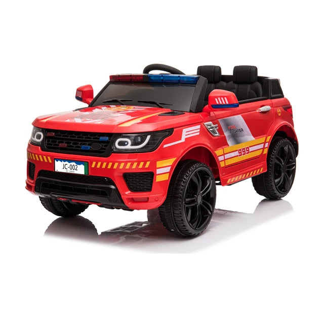Kids Electric Police Ride-On Car | Two Seats & Remote Control | 12V