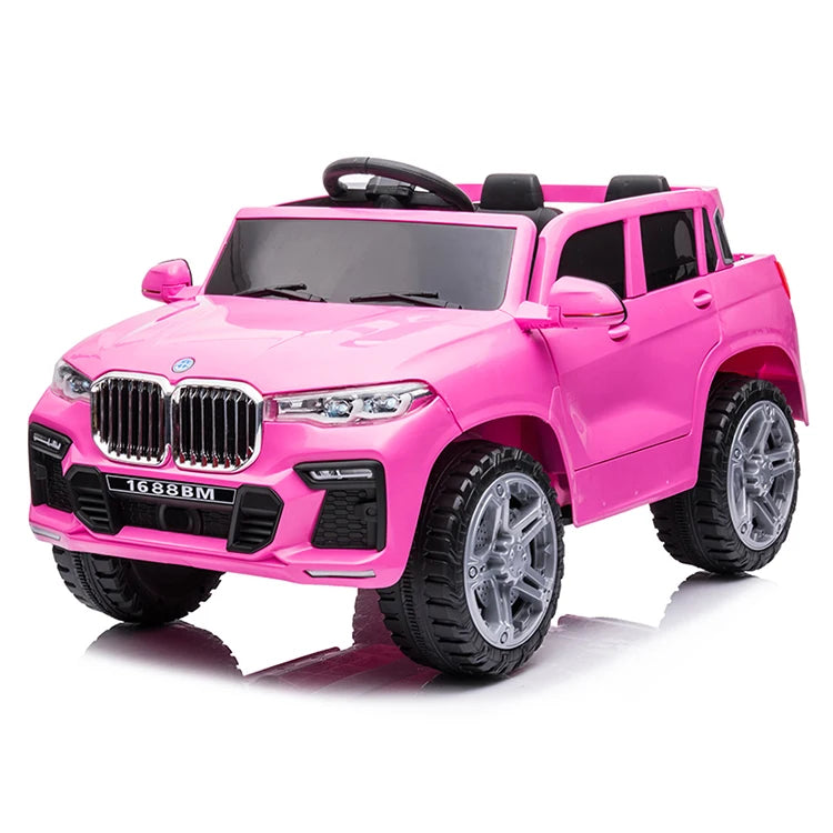 Kids 12V Ride-On Car with Remote Control, Rocking & Opening Doors