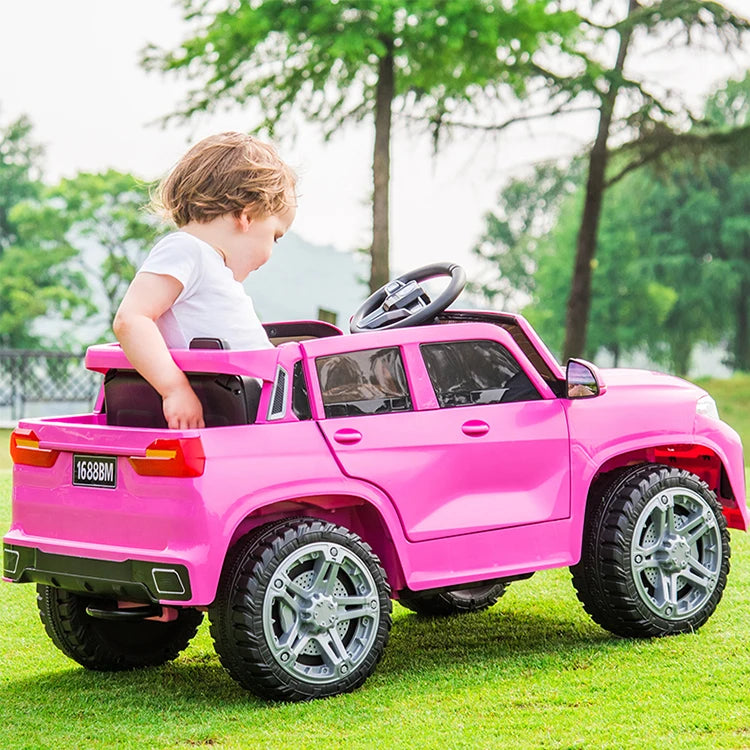 Kids 12V Ride-On Car with Remote Control, Rocking & Opening Doors