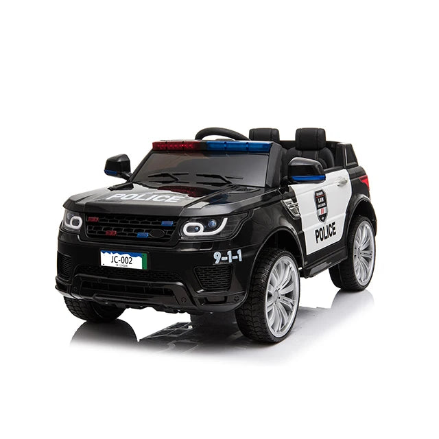 Kids Electric Police Ride-On Car | Two Seats & Remote Control | 12V