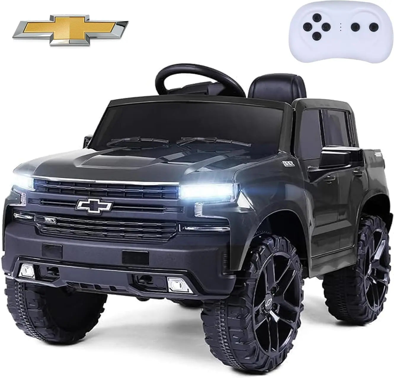 Kids Ride-On Chevrolet Silverado – Remote Control, Bluetooth & LED Lights