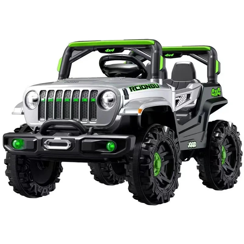 12V Kids Electric Off-Road Ride-On Car with Remote Control & LED Lights