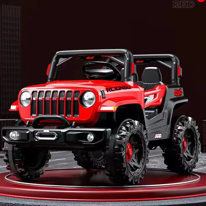 12V Kids Electric Off-Road Ride-On Car with Remote Control & LED Lights