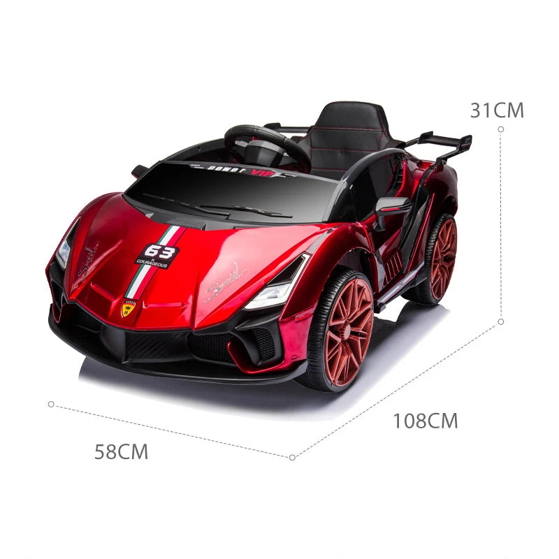 Kids Electric Ride-On Car with Remote Control & Early Education Features
